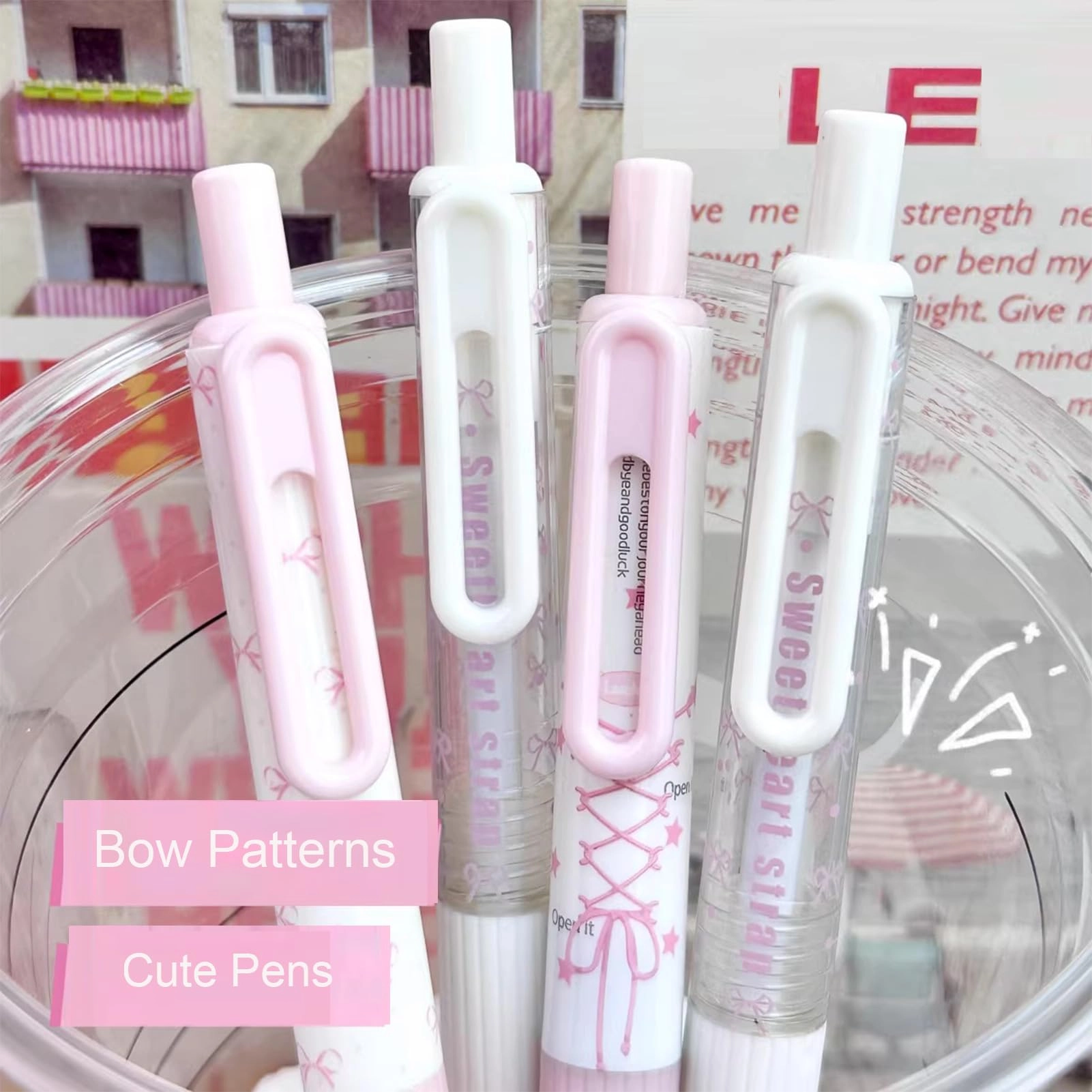 Cute Gel Pen - 4Pcs 0.5mm