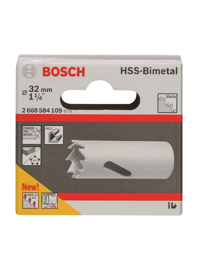 HSS Bi-Metal Hole Saw - 32 millimeter wood and metal