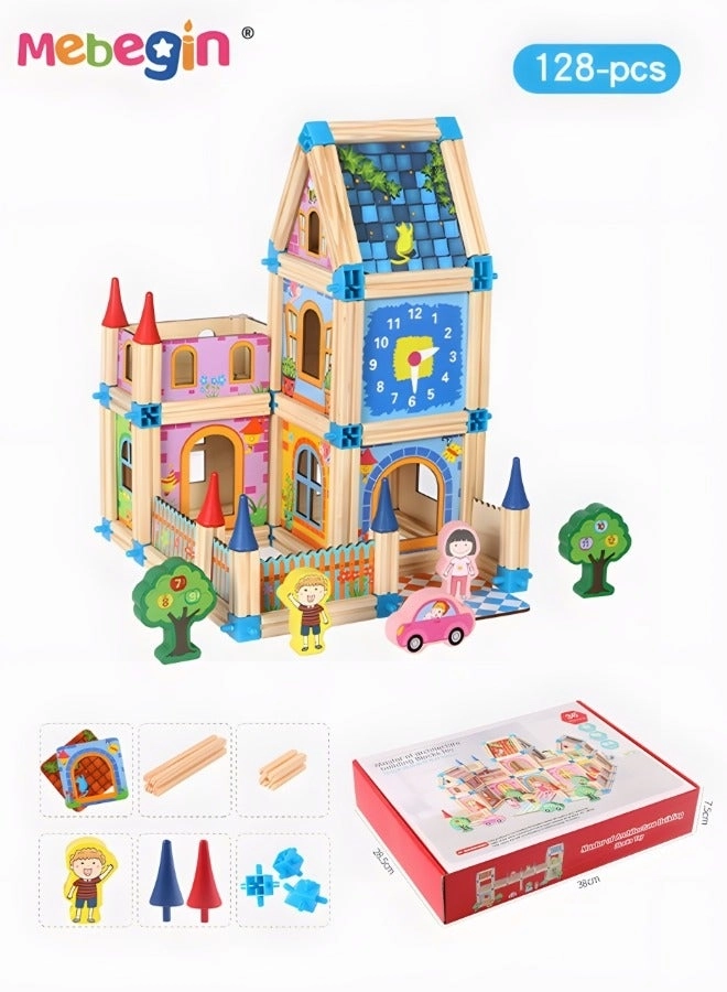 House Building Kit - Colorful 128 pcs