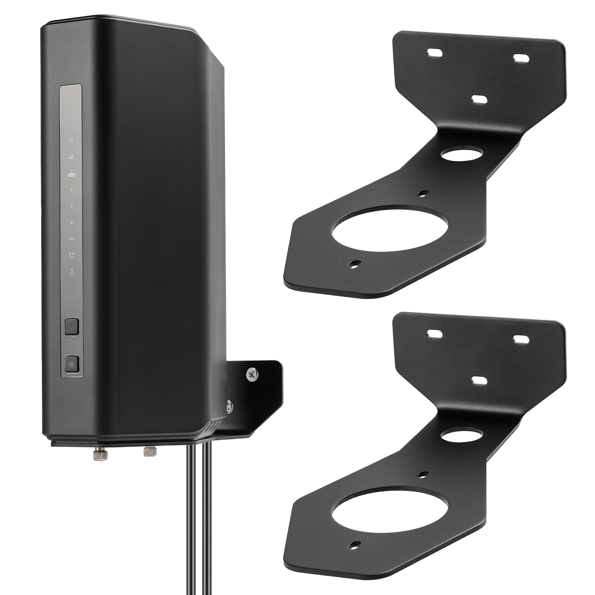 PETIMETI Wall Mount Bracket - 2 PACK Nighthawk RS100, RS150, RS200, RS280S, RS300, RS500, RS600, RS700S, BE3600, BE5000, BE6500, BE9200, BE9300, BE12000, BE17000, BE18000, BE19000 routers