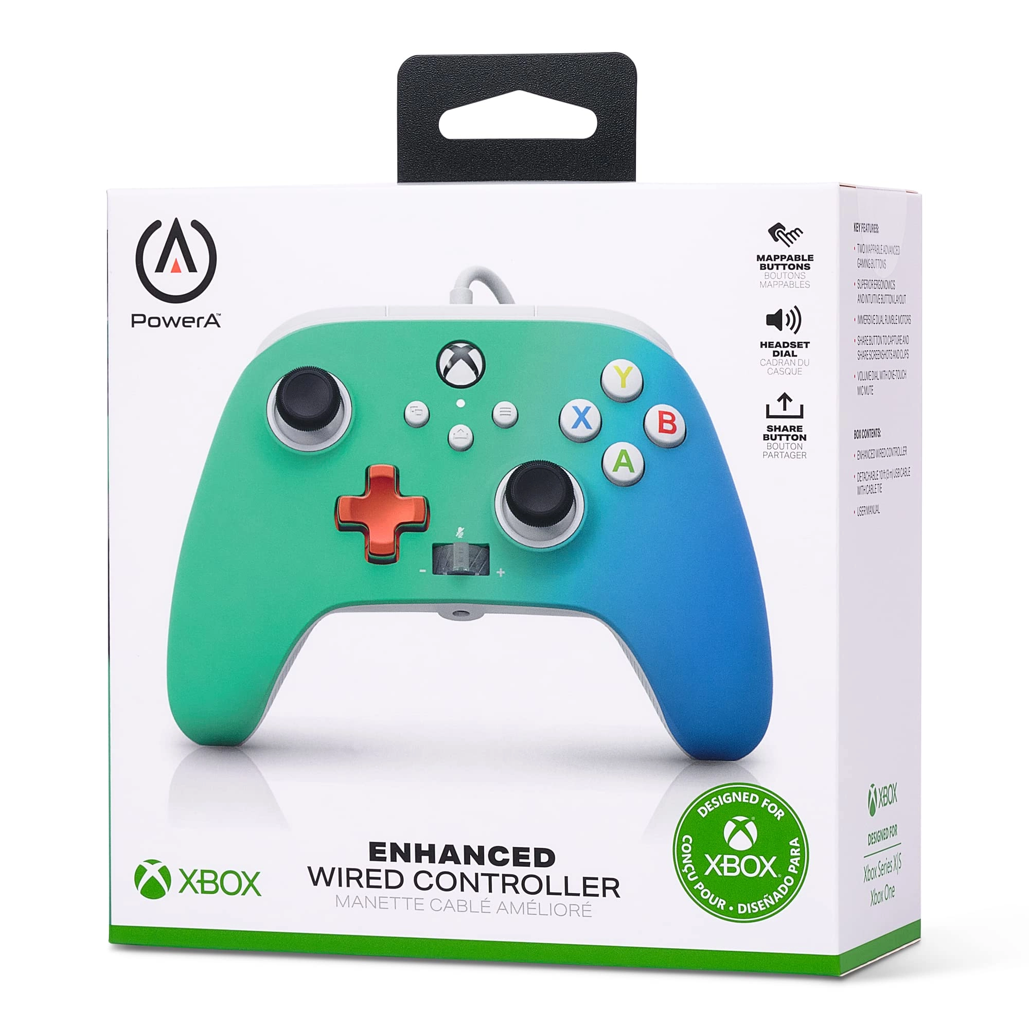 Enhanced Wired Controller - Green Xbox Series X|S