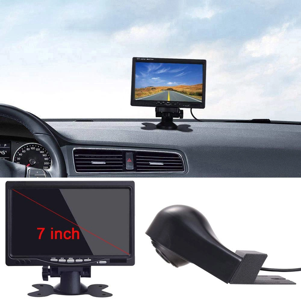Rear View Camera + TFT LCD Screen Car Monitor - 7 Inches