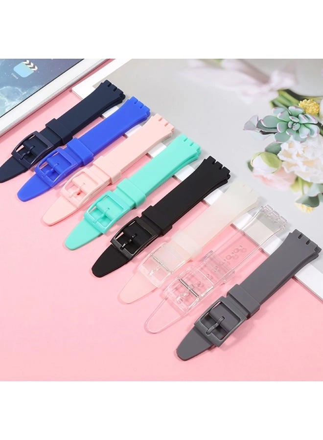 17mm Silicone Watch Band for Swatch