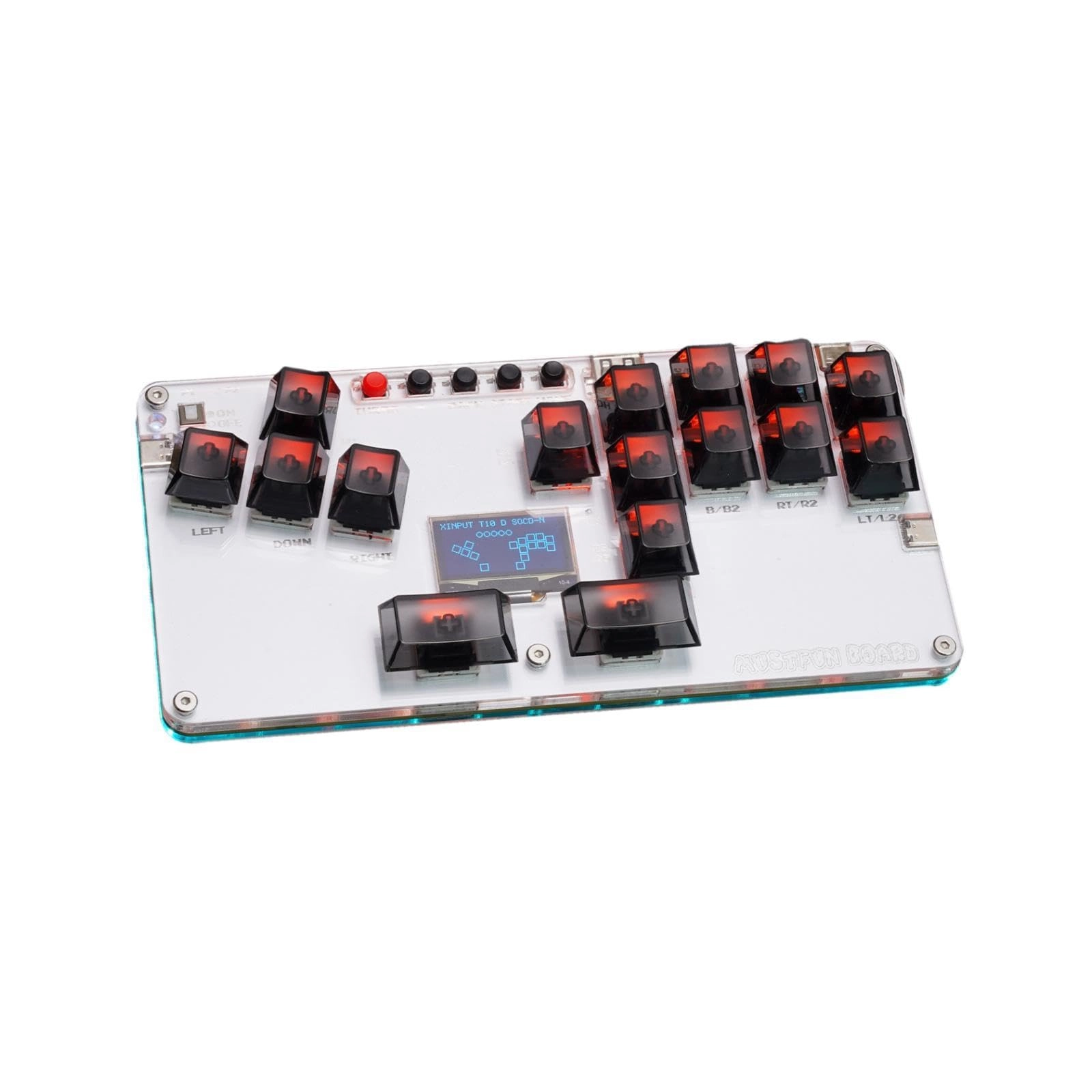 PETCATALOGUE E-SHOP Hitbox Controller - Mini Stickless Portable 1.3-inch OLED