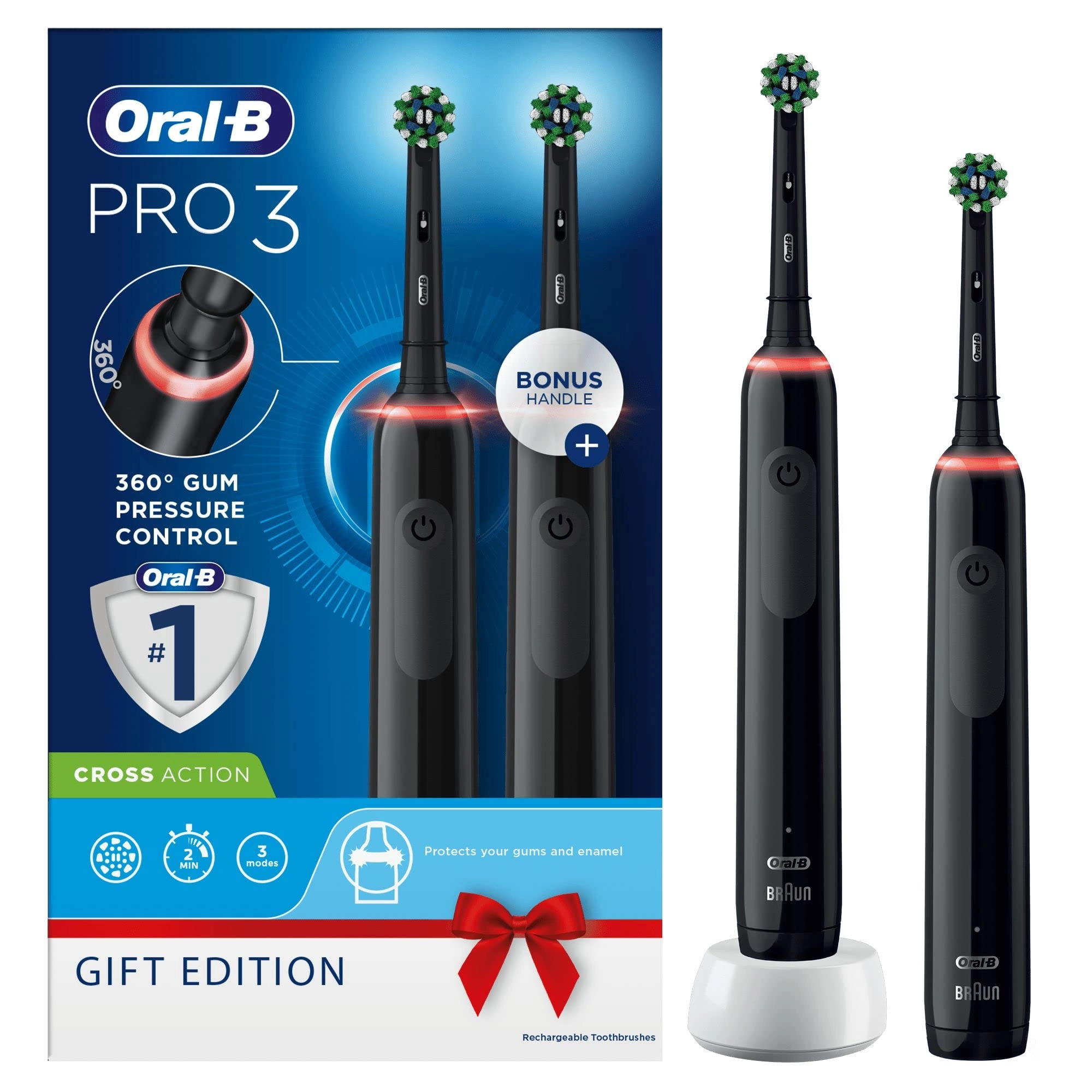 Pro 3 - 2 Pack 3 Brushing Modes