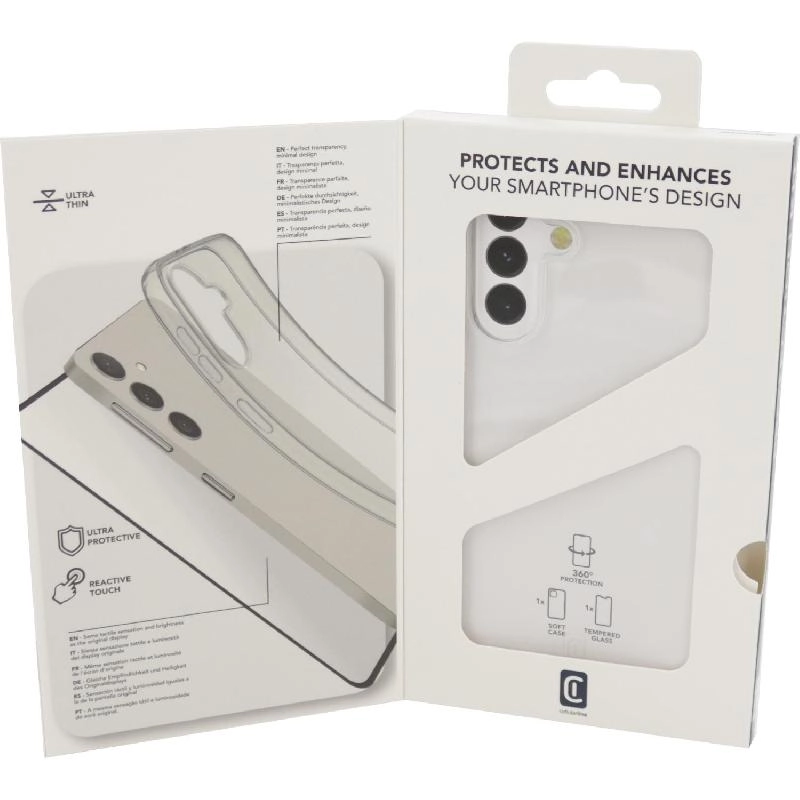 Smartphone Case - Rubber + Tempered Glass - Glass