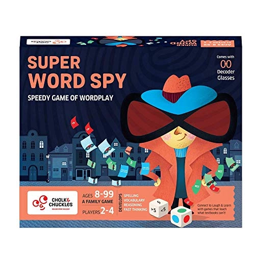 168 Sector 53, Phase 5 Kundli Industrial Estate, HSIIDC, Kundli, Haryana -131028 info@chalkandchuckles.com, Chalk and Chuckles Products Pvt Ltd. Super Word Spy: Standard Edition - Family Game