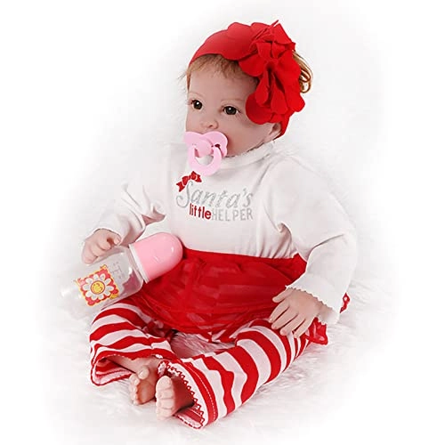 Reborn Baby Doll - 55cm Soft Silicone Limbs Cloth Body