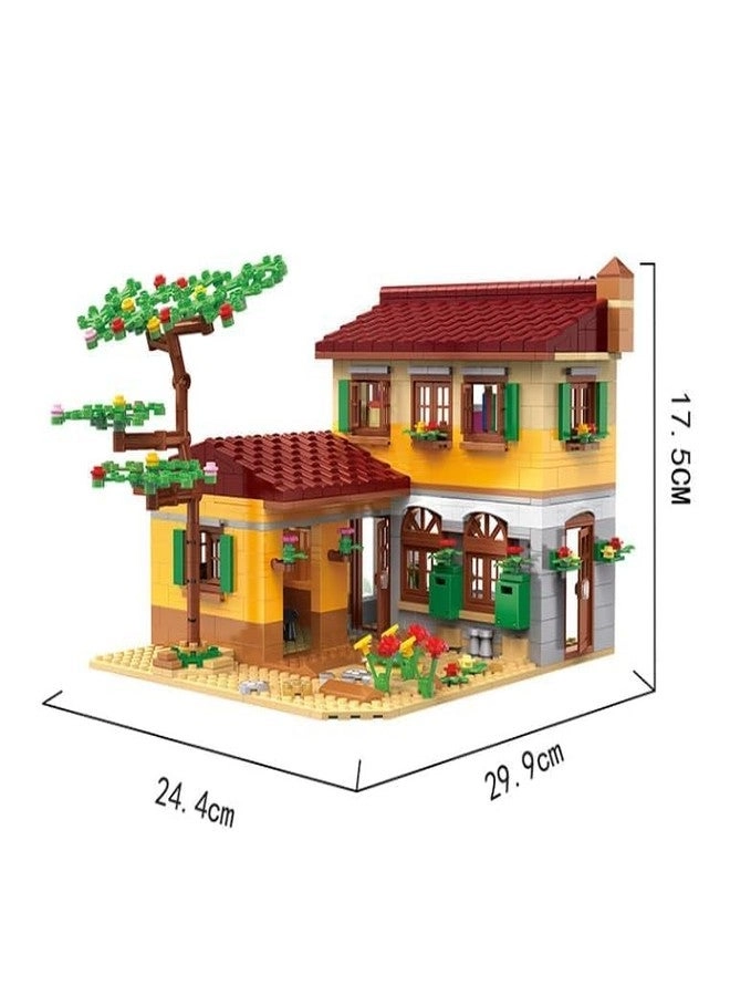 Countryside Villa - Building Blocks DIY Family House Garden Accessories