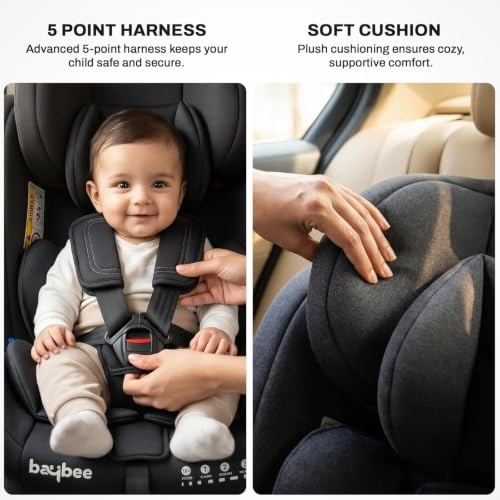 Convertible Car Seat - 360° Rotatable ISOFIX 3 Position Recline