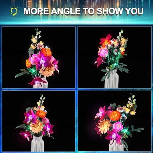 LED Light Kit for LEGO 10342 Pastel Bouquet Building Set