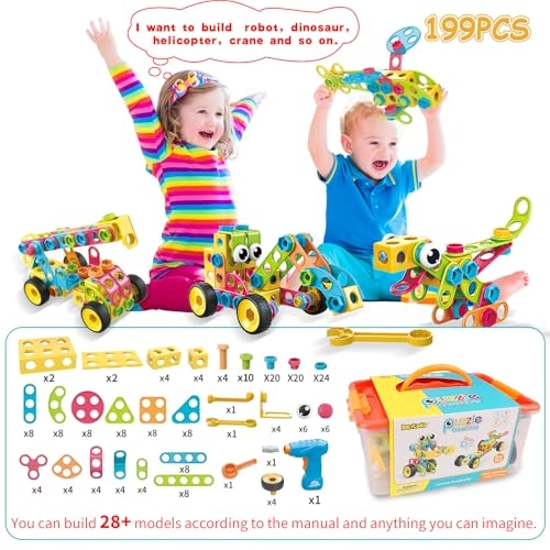 Building Blocks STEM Toys - 199 pcs