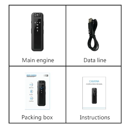 Mini Portable Body Camera - 1920*1080 256GB