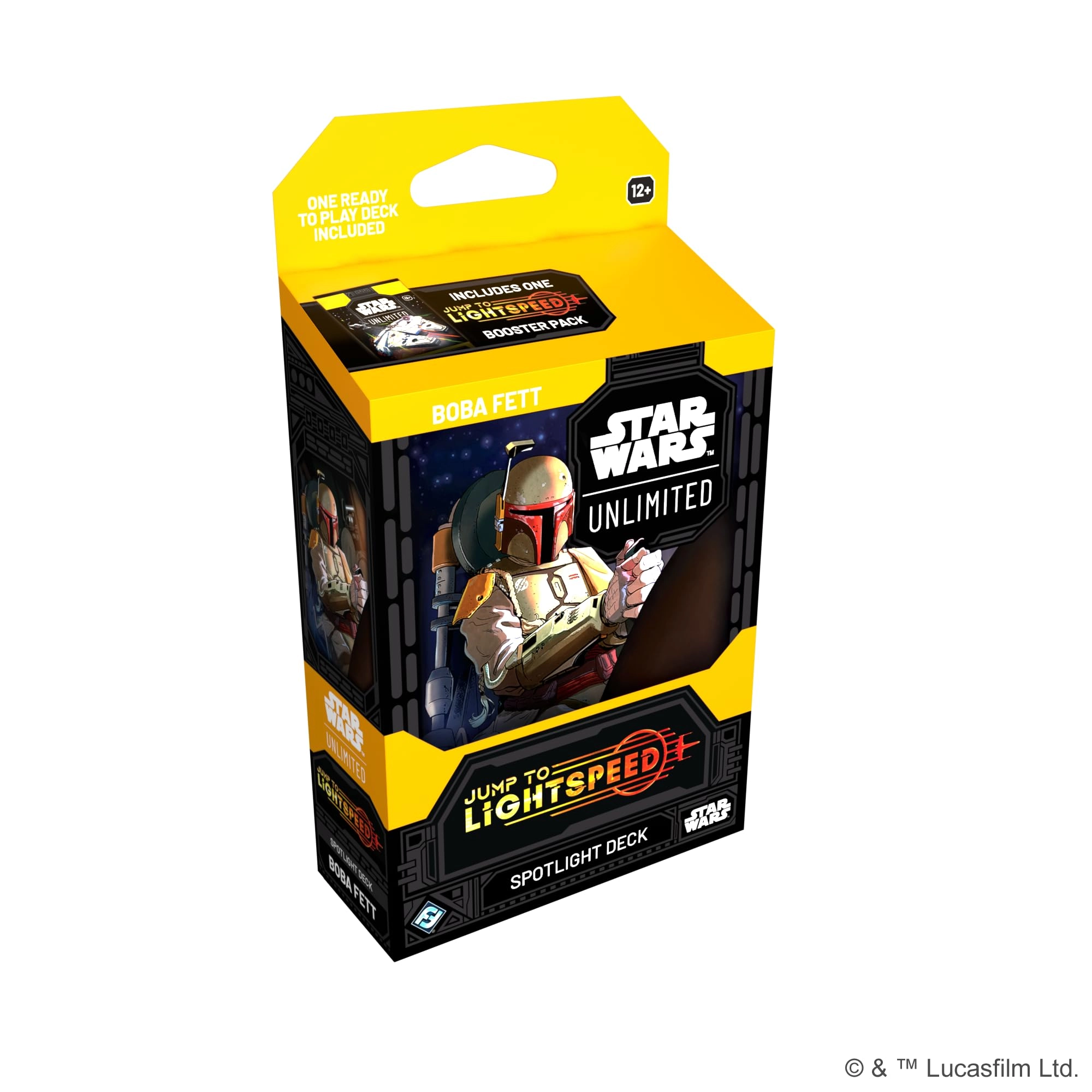 Asmodee Star Wars: Unlimited Jump to Lightspeed Boba Fett Spotlight Deck - 50-card