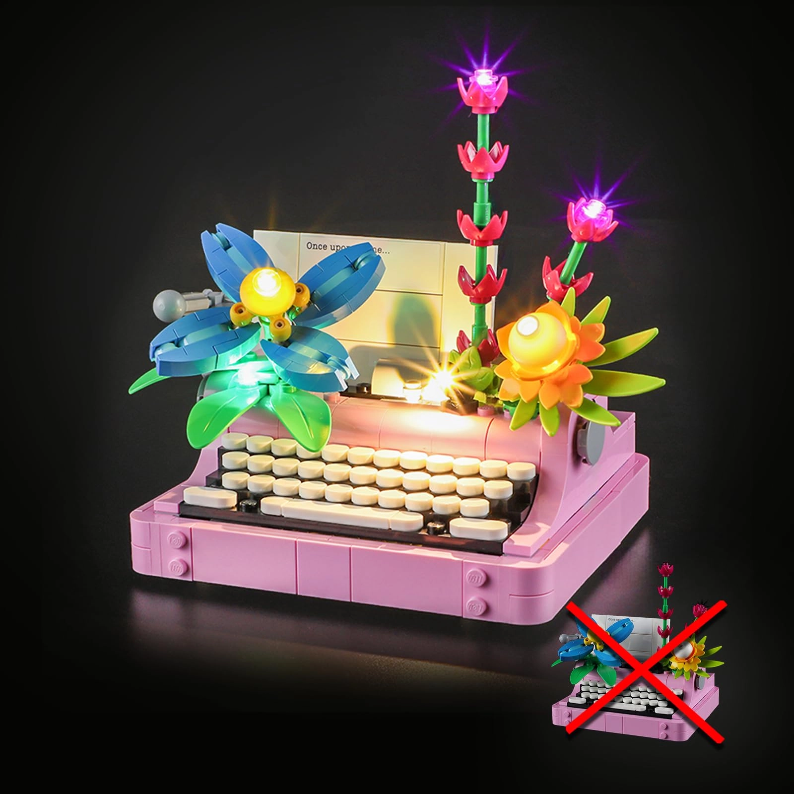 LIGHTAILING Light for LEGO 31169 Typewriter with Flowers - Plastic 1