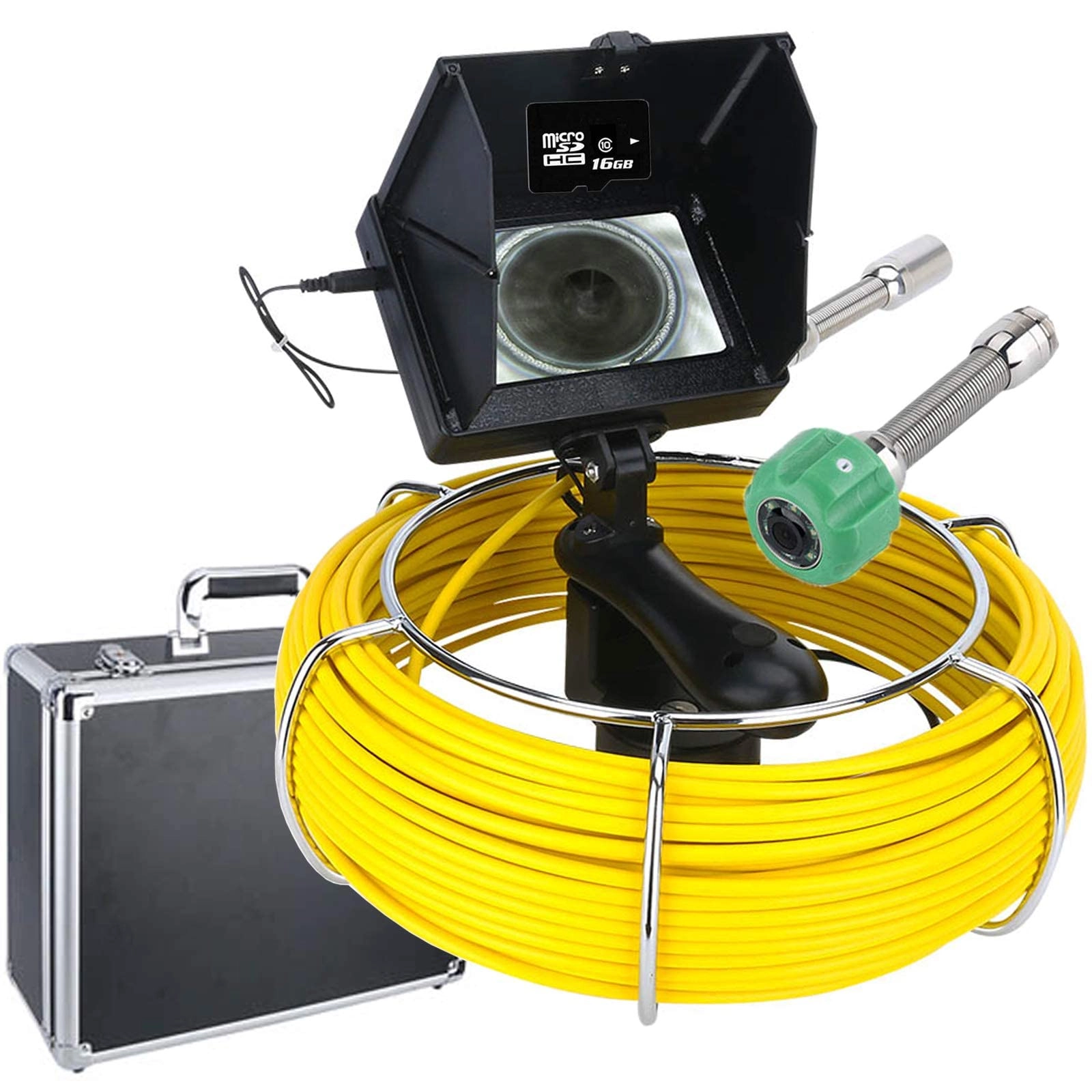 KOHARA Sewer Endoscope Camera - 4.3inch 16GB DVR 512HZ