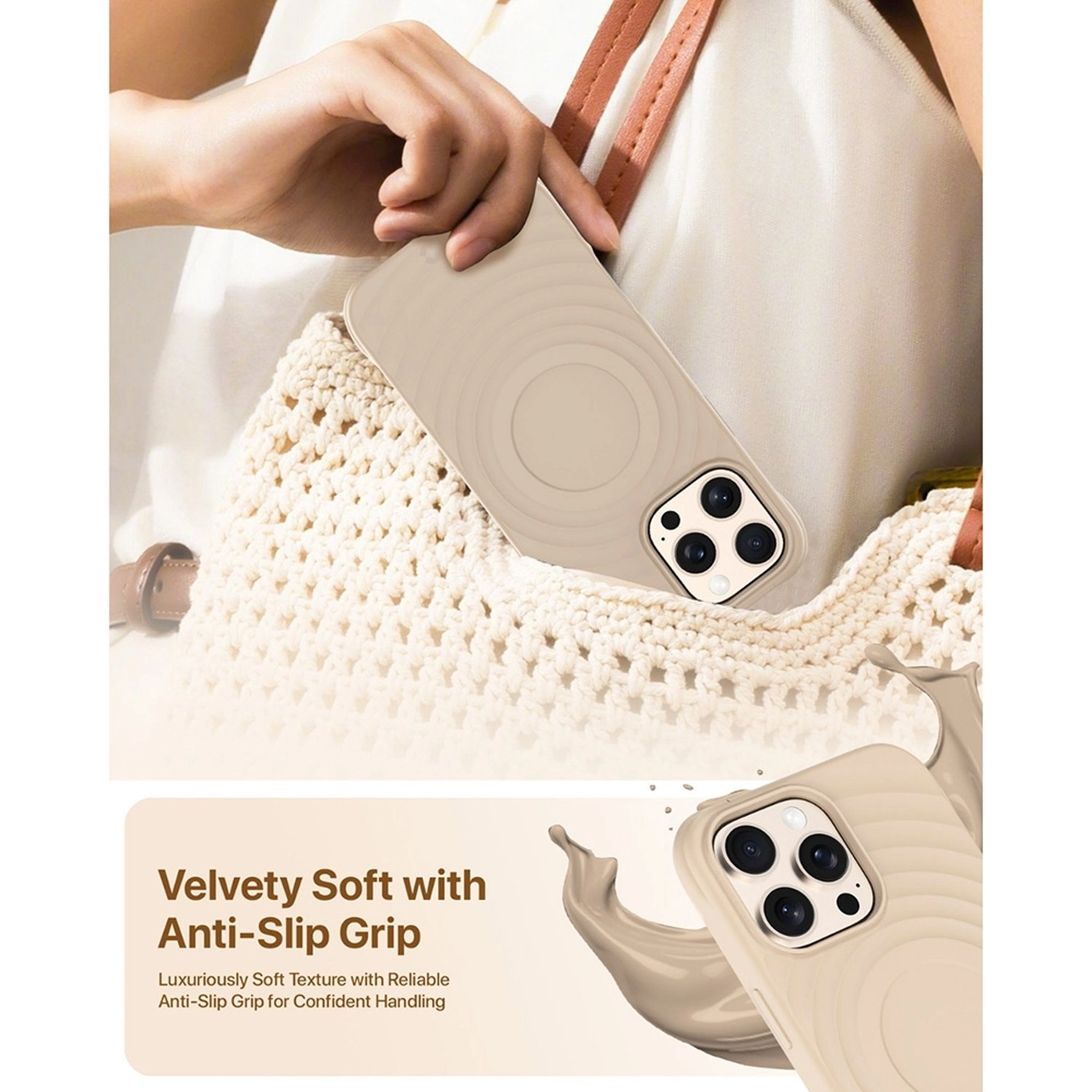 Quiver Ripple Silicone Case for iPhone 16 Pro Max