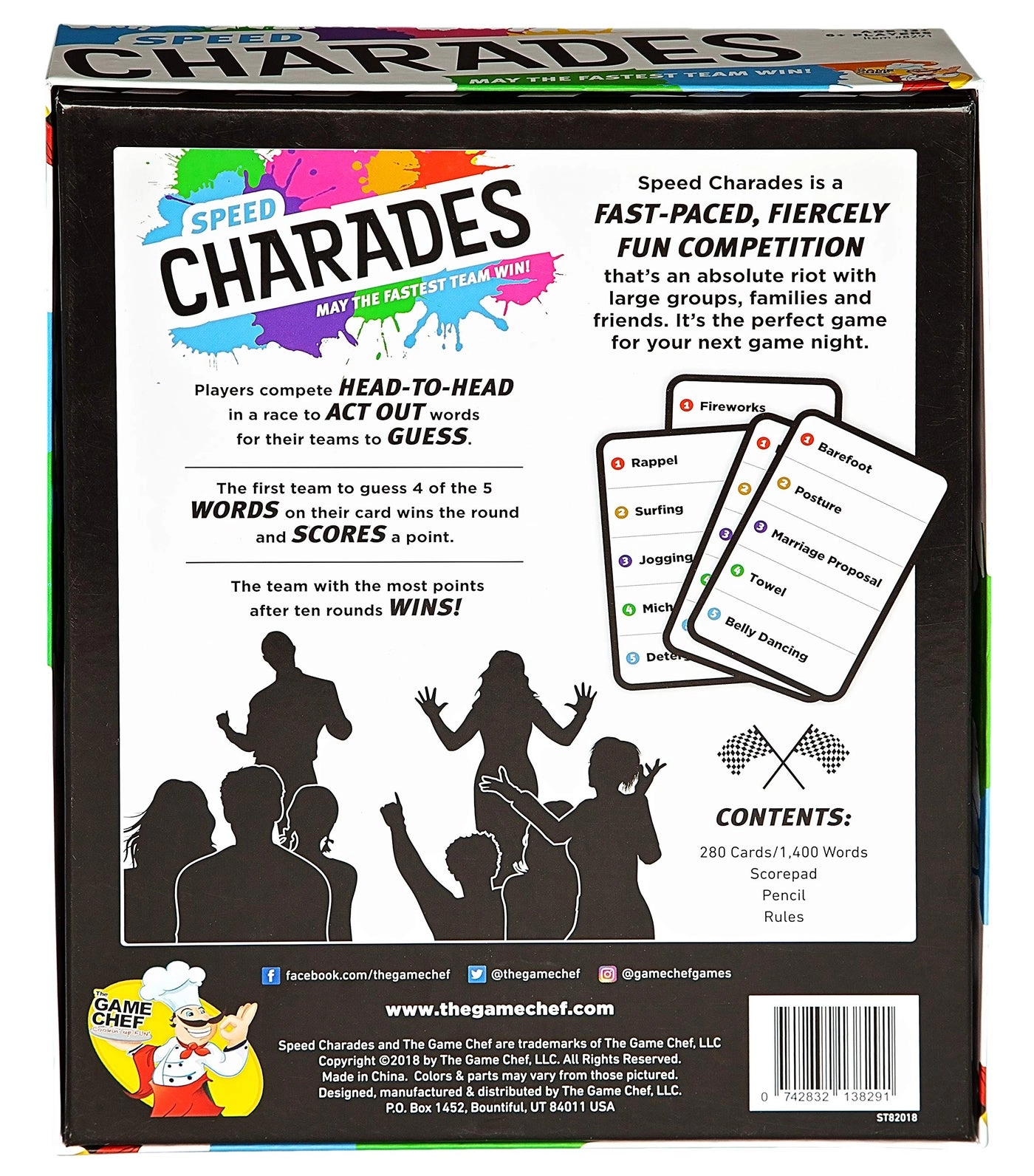 Speed Charades - 280 Cards/1400 Words