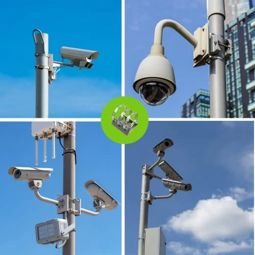 Wall Mounting Bracket - 2pcs Stainless Steel 6 Loops