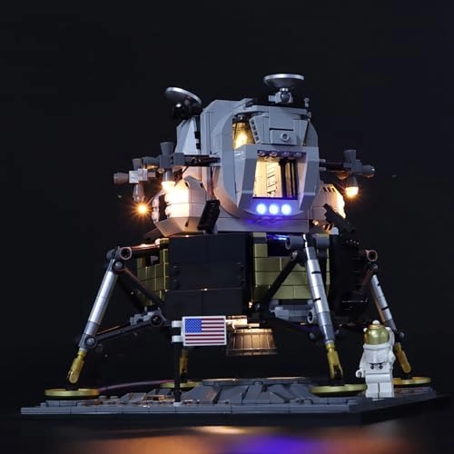 Led Light Kit for Building Block Model 10266 Lunar Module No. 11 - 5V Battery Powered