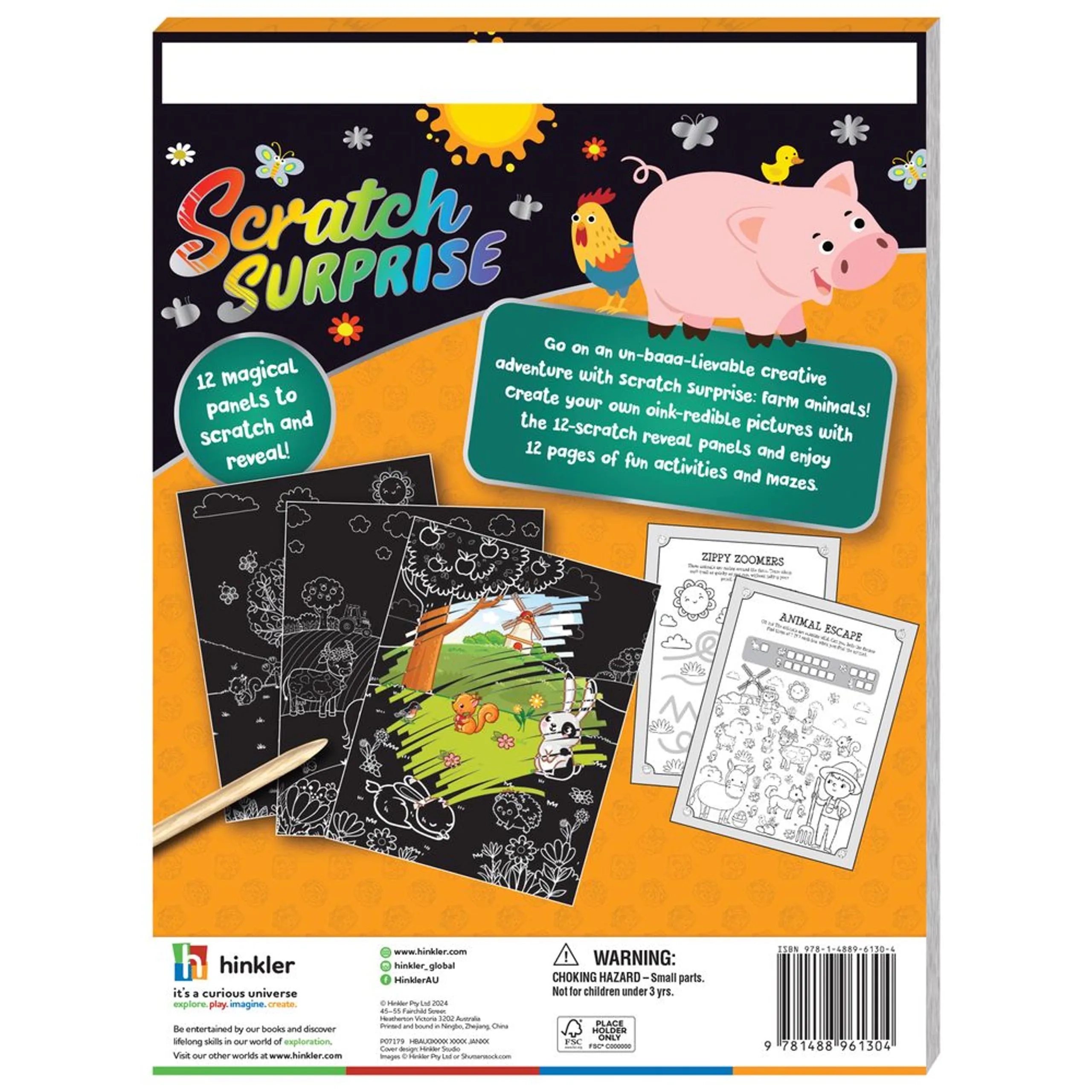 Scratch Surprise Art & Craft Activity Kit - 3+ years