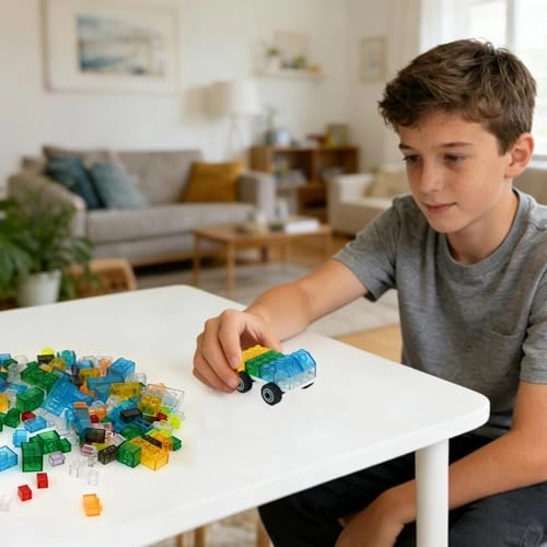 Clear Bricks Parts Pack - 300 pcs