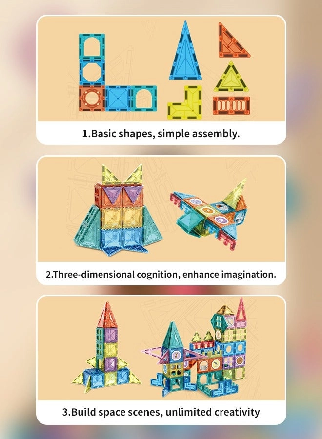 Magnetic Building Blocks - 82pcs