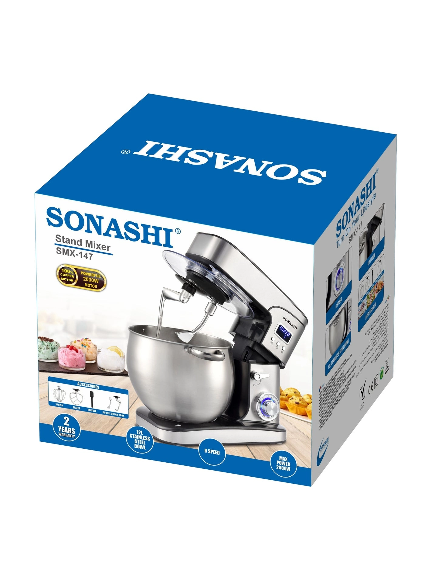 Stand Mixer - 12L 2000W