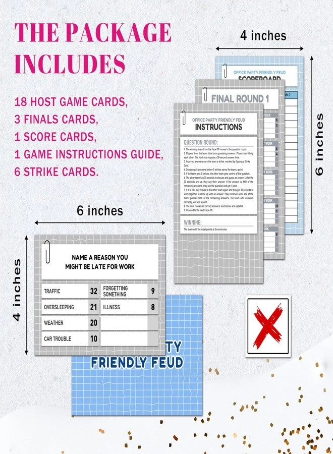 Office Family Feud Game - 29 cards