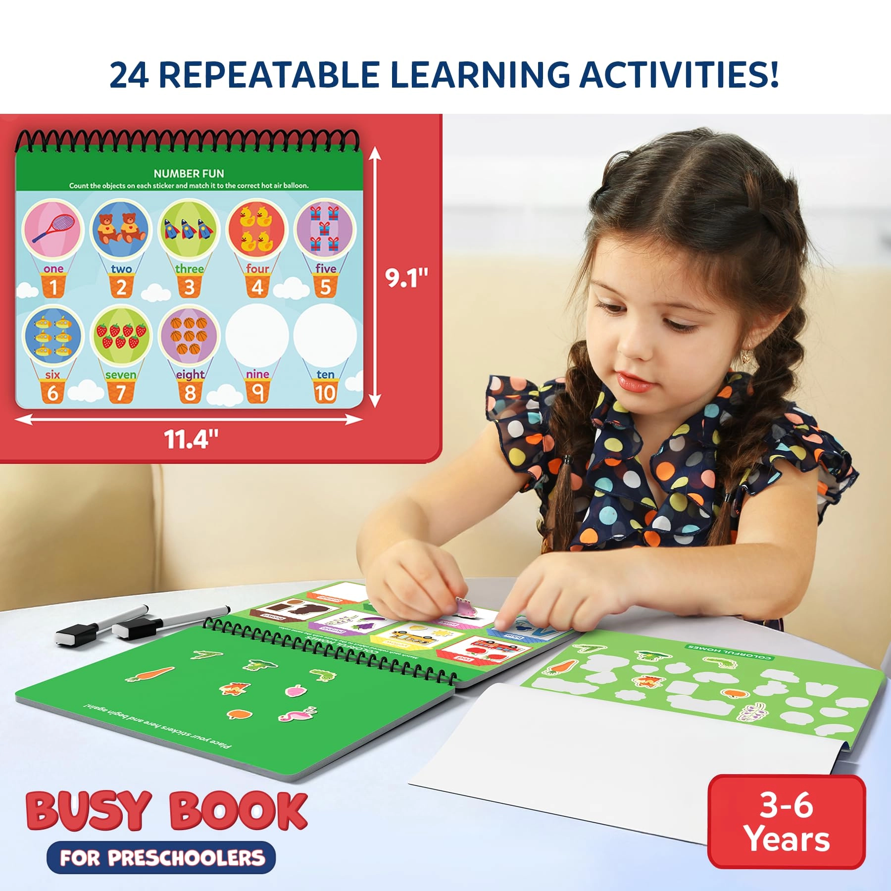 Busy Book - Preschoolers - 3-6 1 pieces