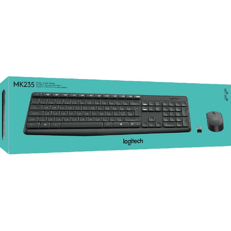 MK235 - Desktop (Keyboard and Mouse) Wireless (2.4 GHz RF)