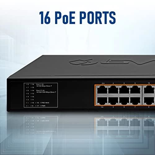Long range 16 PoE+ | 135W 18-Ports