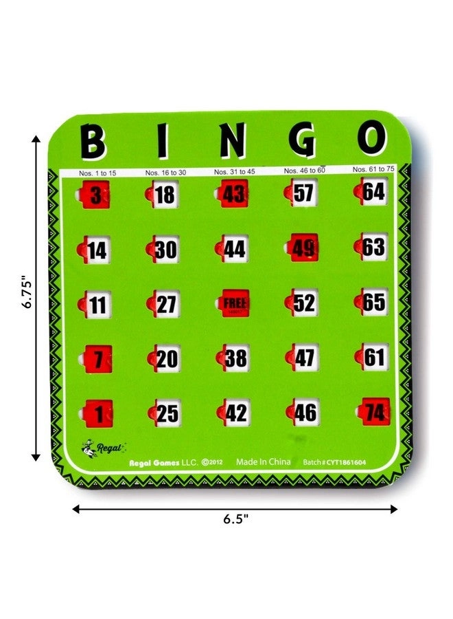 Bulk Bingo Cards - Sliding Windows Reusable Large Print