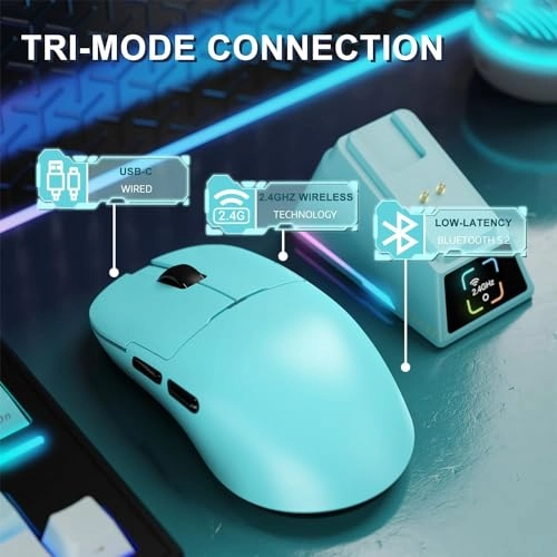 AJ159 PRO Gaming Mouse - 2.4GHz Bluetooth USB