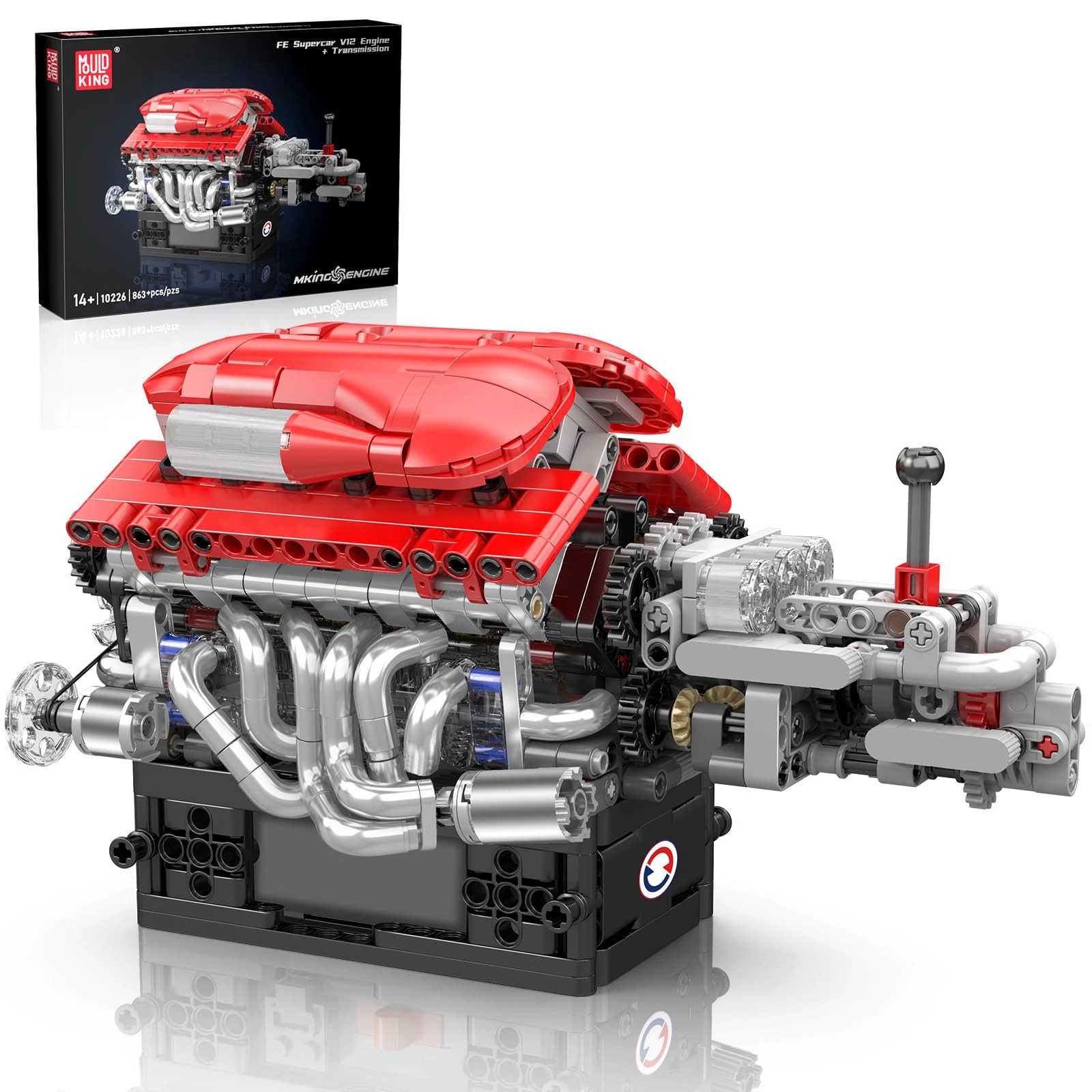 mould king 10226 Technik V12 Engine - 863 pcs