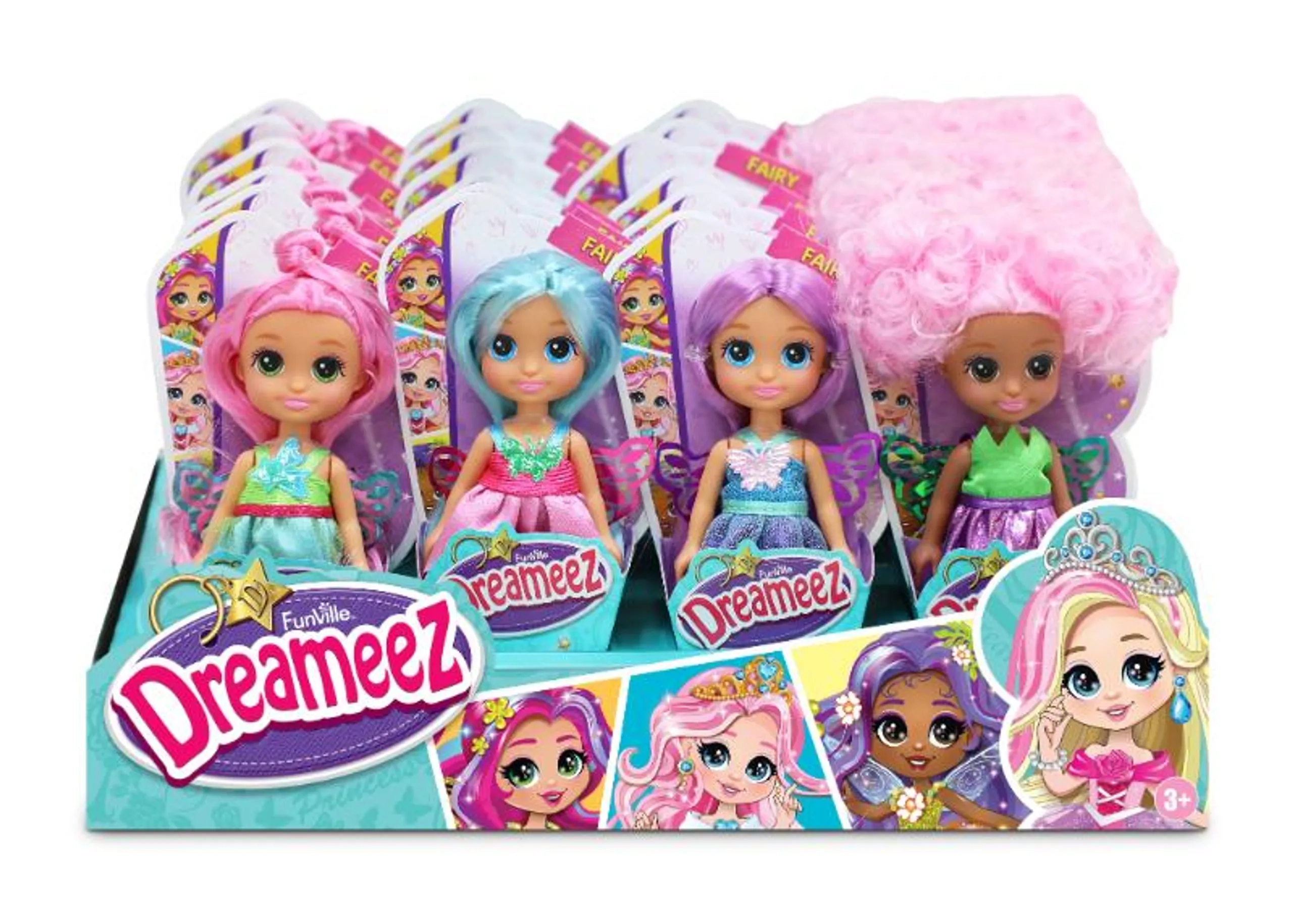 Dreameez Fairy Dolls - 12 cm 4 Assorted Ages 3+ Set
