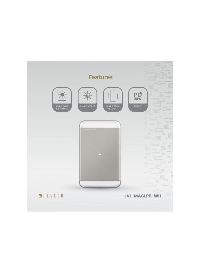 MagLight - 8000mAh 20W Wireless charging