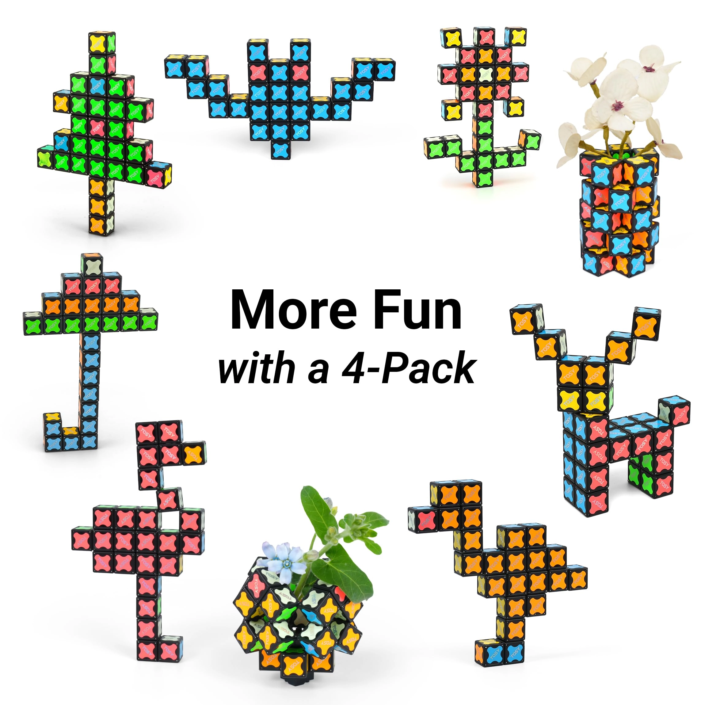 Magnet Cube 2x2 - 6+ 8 pieces