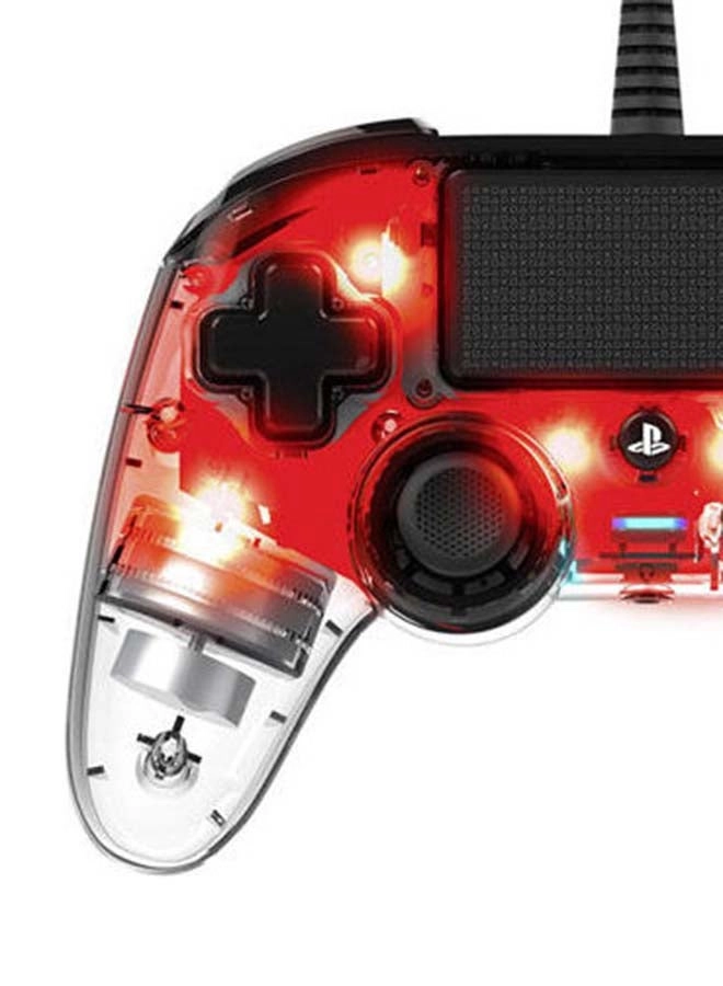 Wired Illuminated Compact Controller (PS4) Red