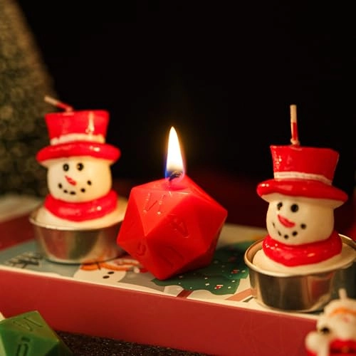 D20 Dice Candles - Unscented 5 Piece