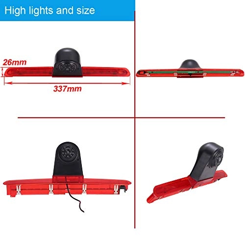 Third Roof Top Mount Brake Lamp Light Rear View Backup Camera - Night vision Wireless 628 x 586