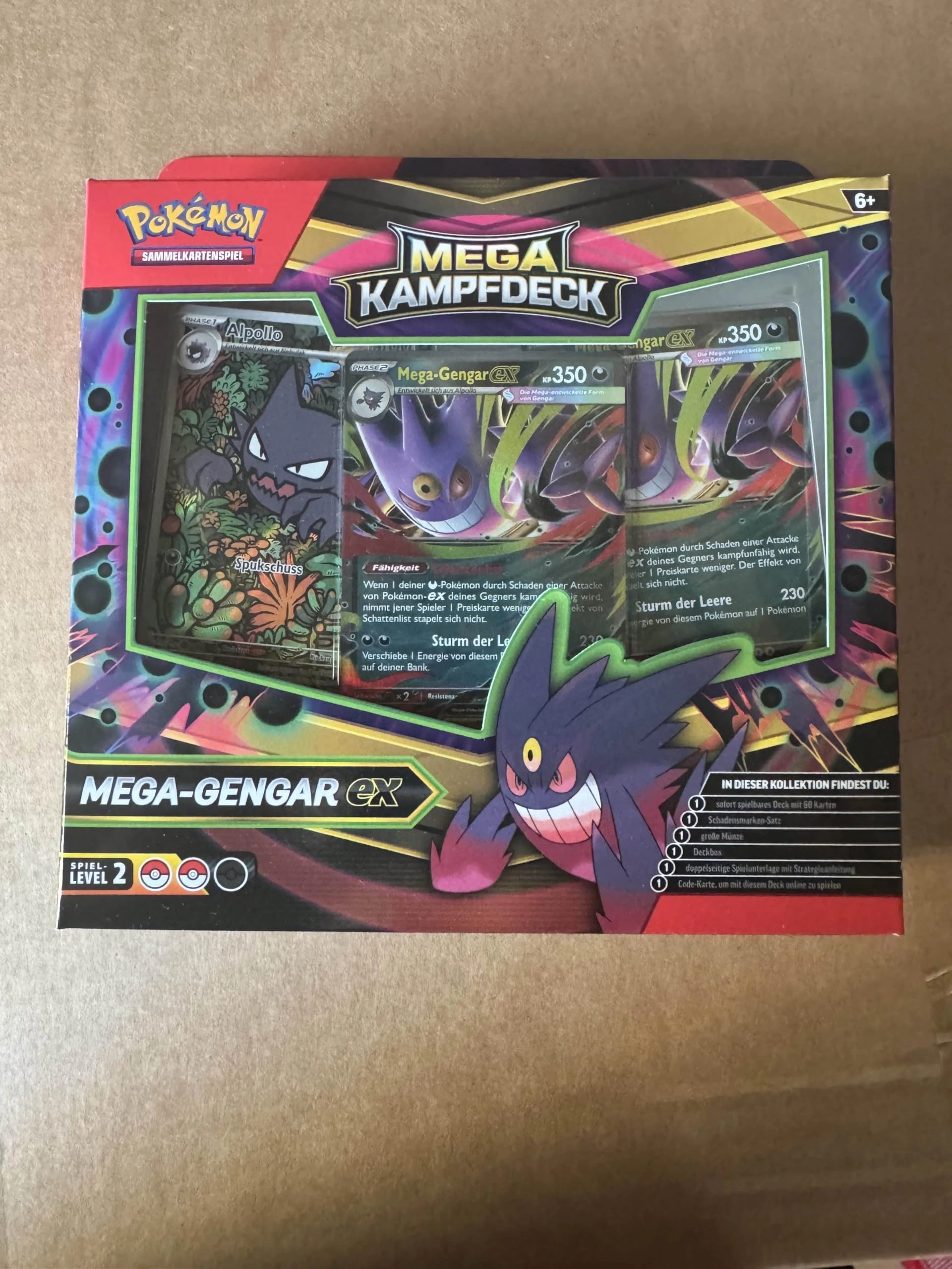 Pokémon Mega Battle Deck Gengar ex - 60pcs German