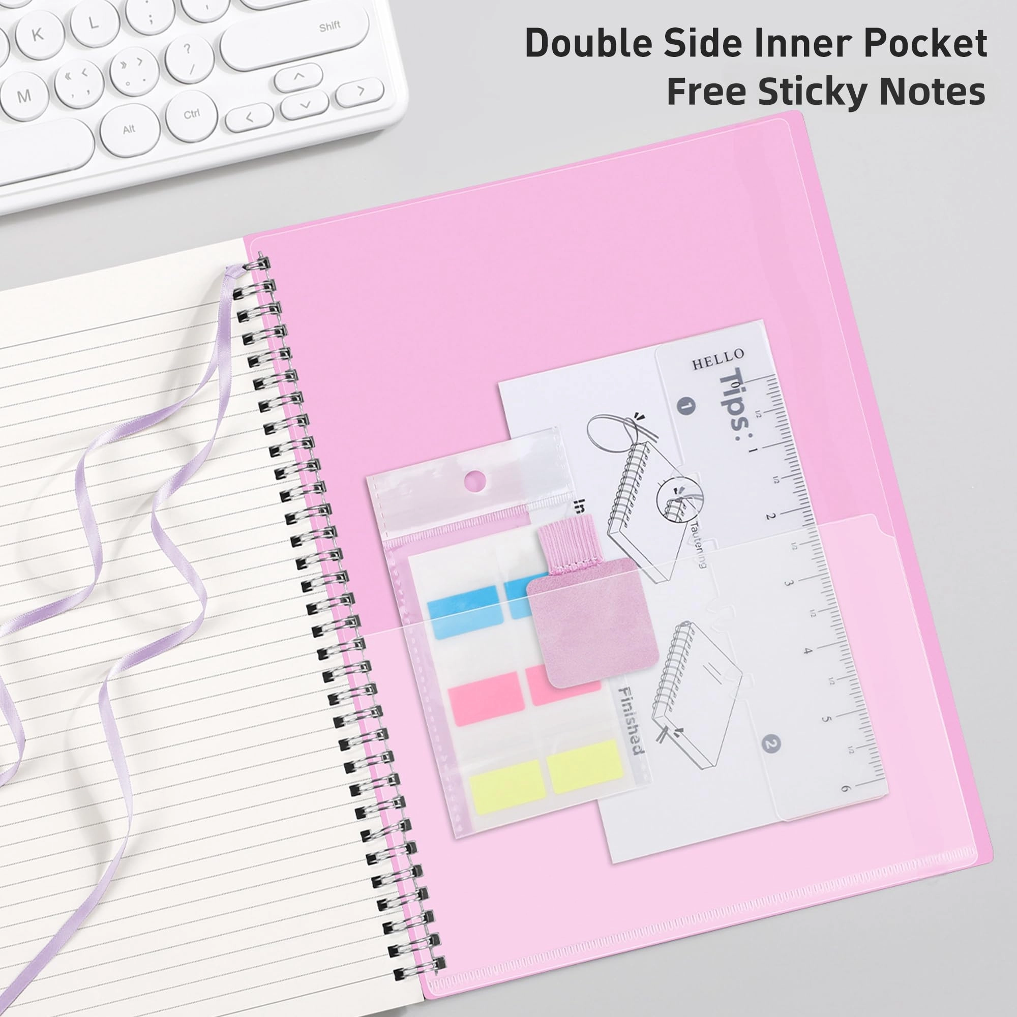 Wirebound Notebook B5 Spiral - Lined 300 Pages