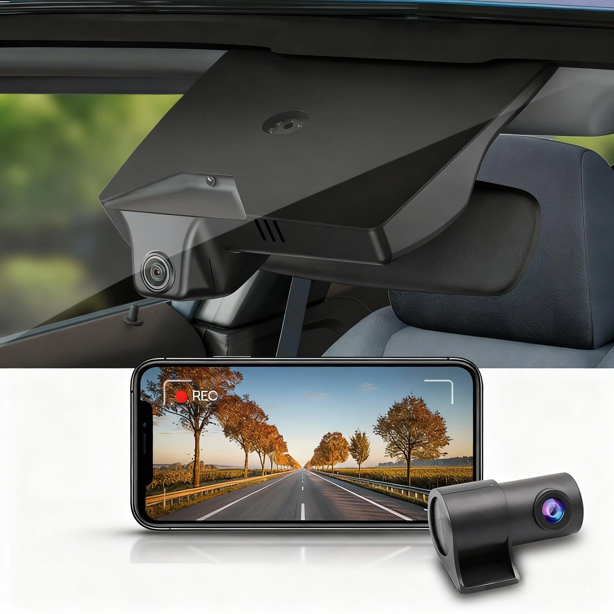2K Dual Dash Cam - 2K 1080P