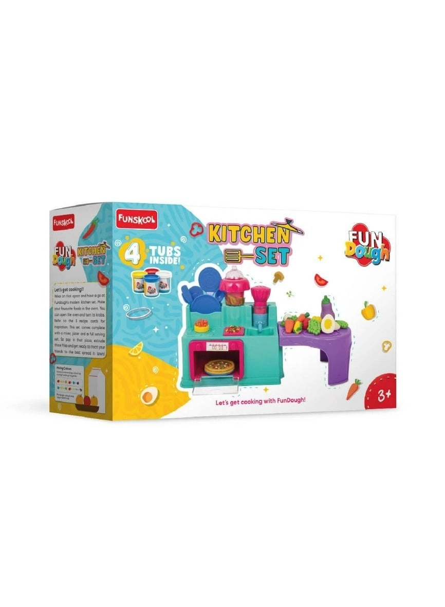 Funskool Soft Dough Kids Kitchen Play Set - 3+ years