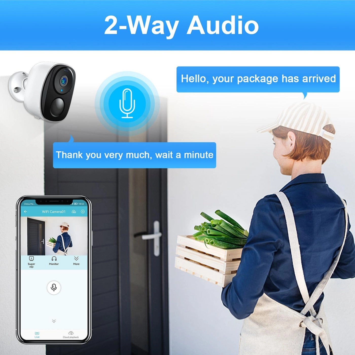 Wireless Security Camera 2K