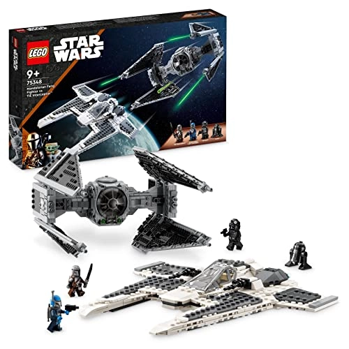 Star Wars Mandalorian Fang Fighter vs. TIE Interceptor (75348)