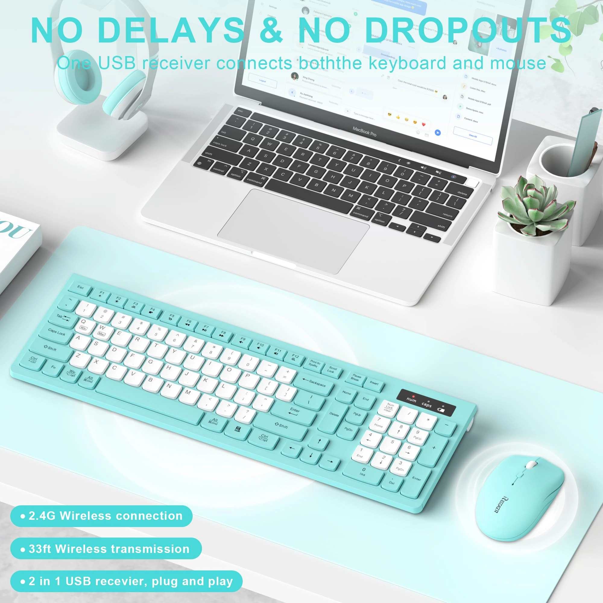 Ergonomic Wireless Keyboard - Wired