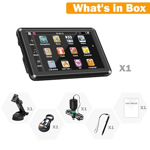 GPS Navigator for Trucks North American Q5-1 - 5 inch Free Lifetime Map Updates