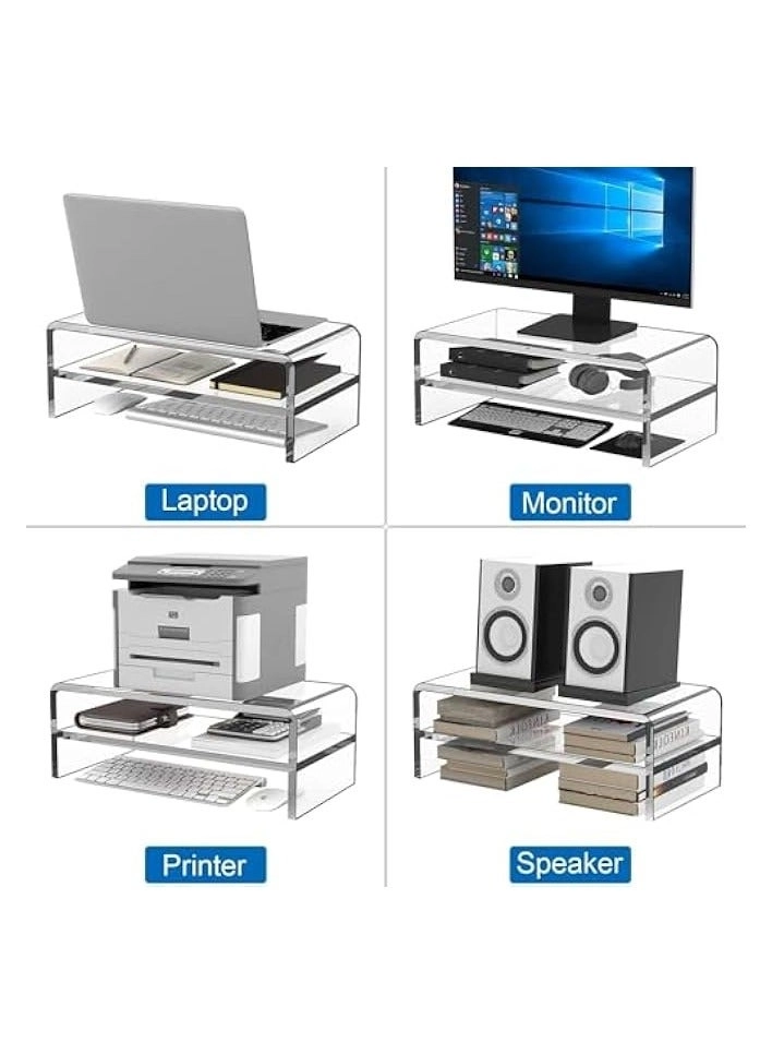 Monitor Stand - Acrylic Clear